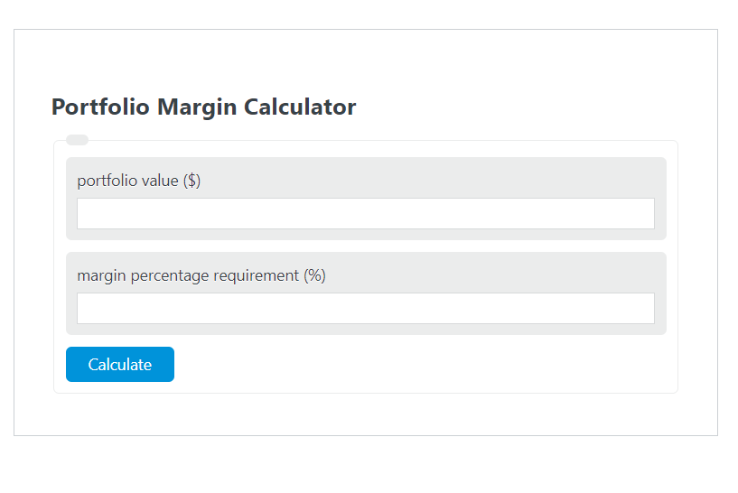 portfolio margin calculator
