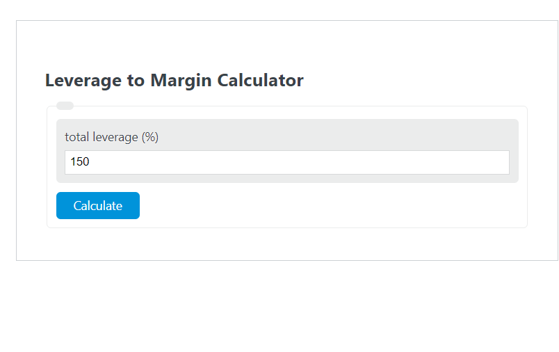 leverage to margin calculator