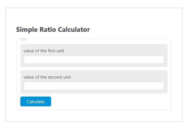 simple ratio calculator