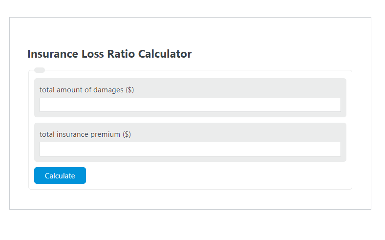 insurance loss ratio calculator