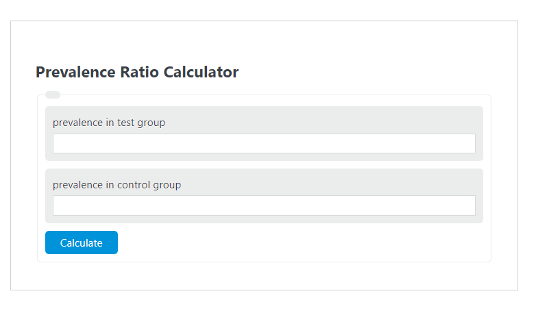 prevalence ratio calculator