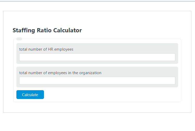 staffing ratio calculator