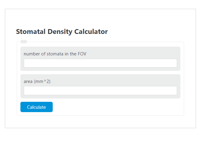 stomatal density calculator