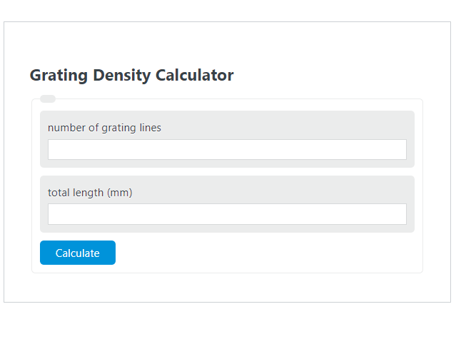 grating density calculator