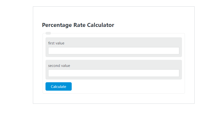 percentage rate calculator