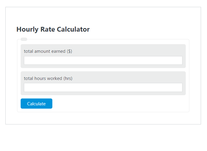 hourly rate calculator