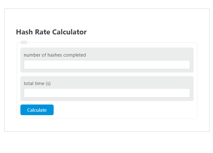hash rate calculator