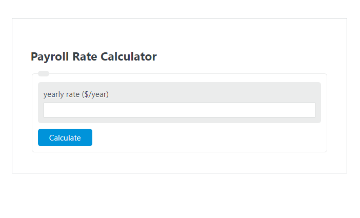 payroll rate calculator