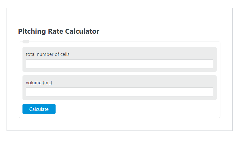 pitching rate calculator