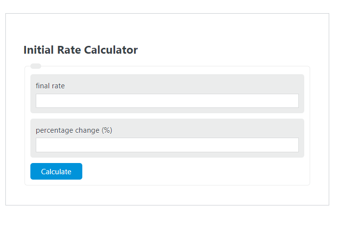 initial rate calculator