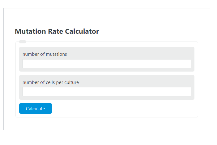 mutation rate calculator
