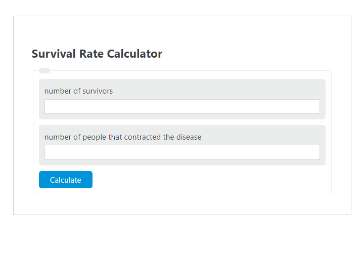 survival rate calculator