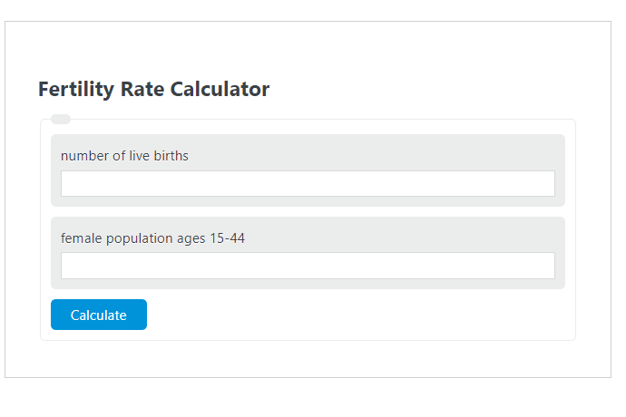 fertility rate calculator
