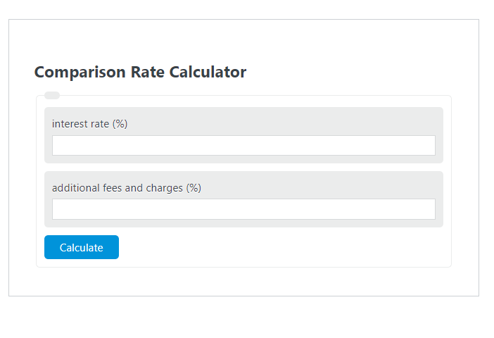 comparison rate calculator