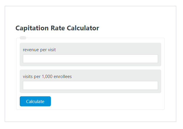 capitation rate calculator