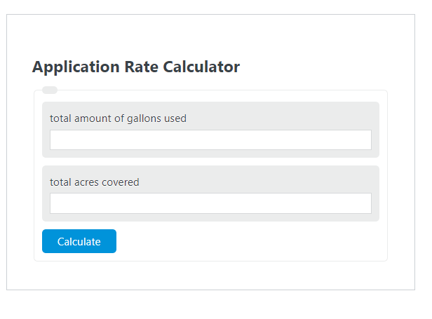 application rate calculator