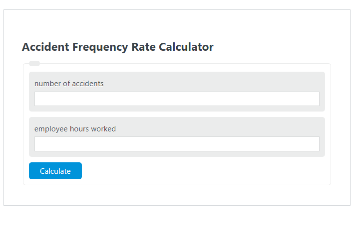 accident frequency rate calculator