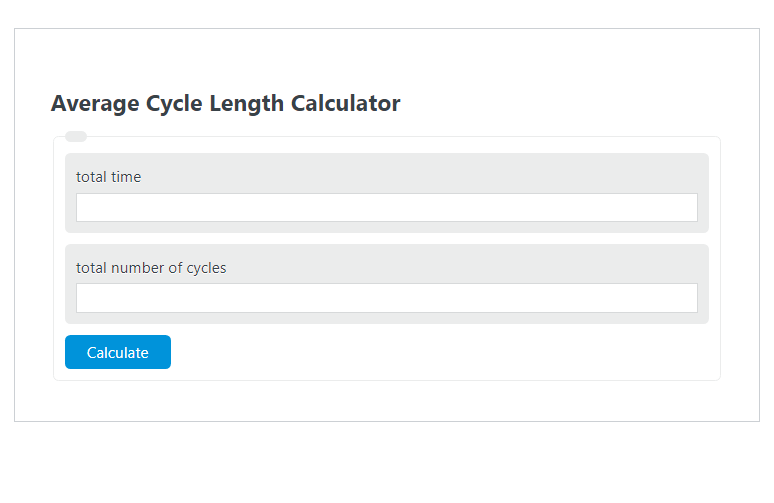 average cycle time calculator
