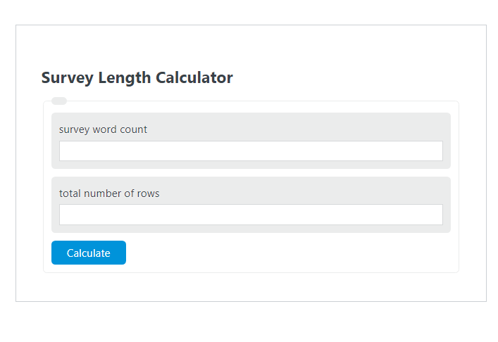 survey length calculator