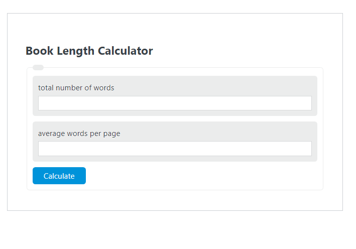 book length calculator