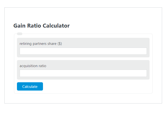gain ratio calculator