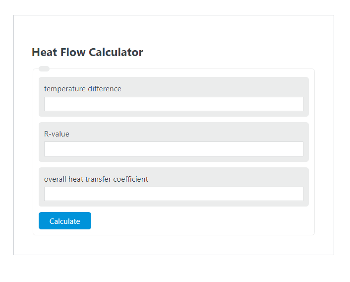 heat flow calculator
