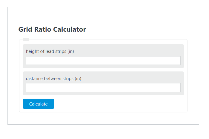 grid ratio calculator