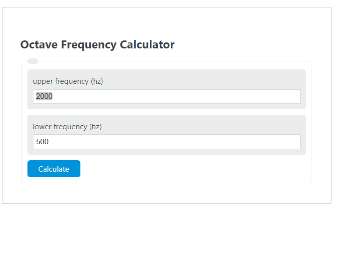 octave frequency calculator