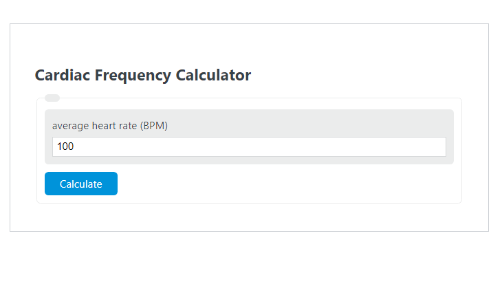 cardiac frequency calculator