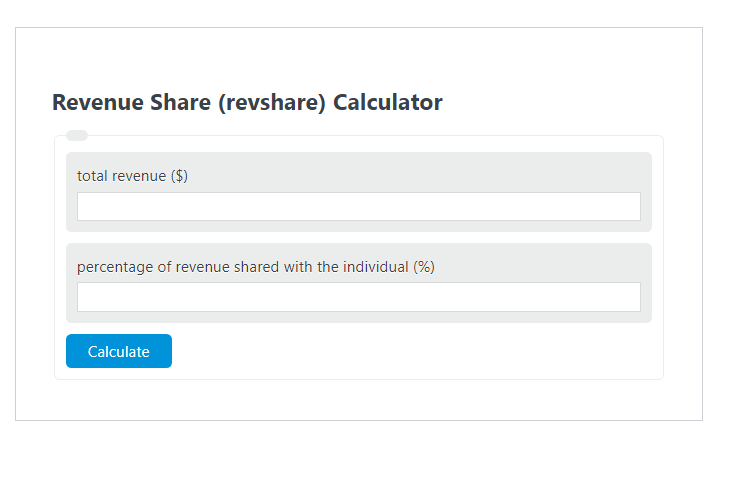 revenue share calculator