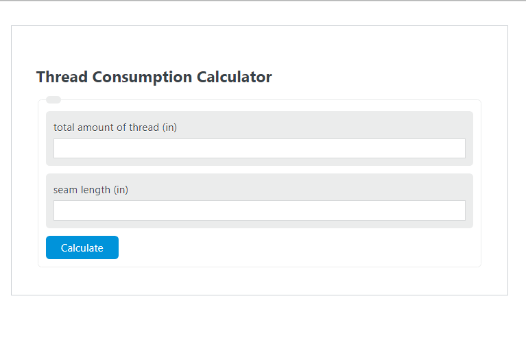 thread consumption calculator
