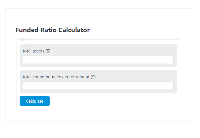 funded ratio calculator