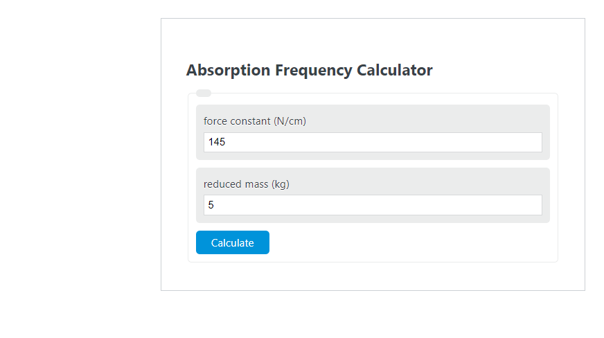 absorption frequency calculator