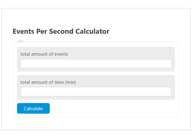 events per second calculator