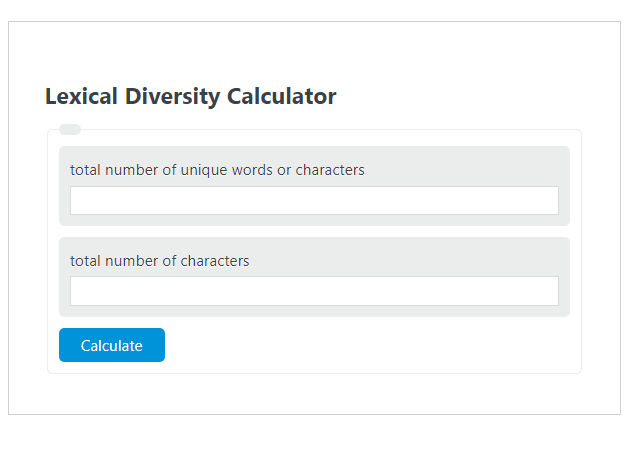 lexical diversity calculator
