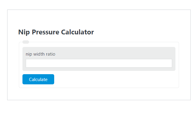 nip pressure calculator