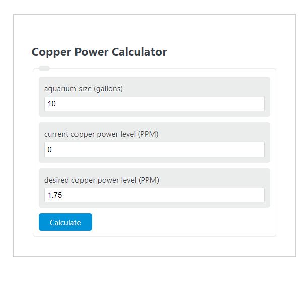 copper power calculator