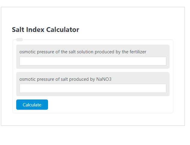 salt index calculator