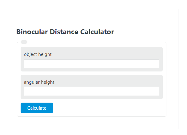binocular distance calculator
