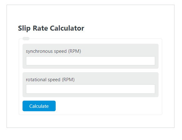 slip rate calculator
