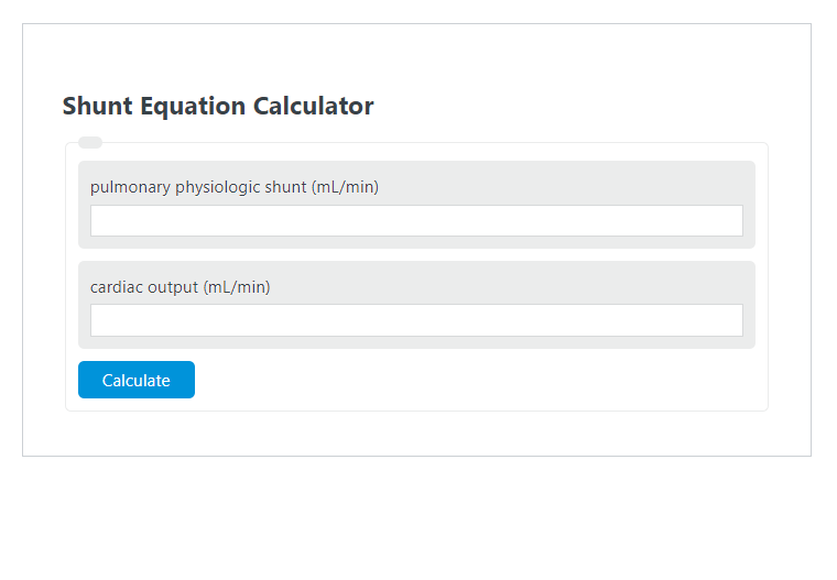 shunt equation calculator
