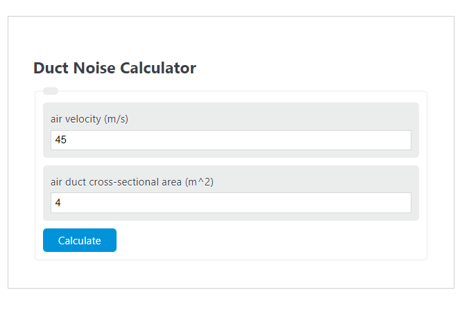 duct noise calculator