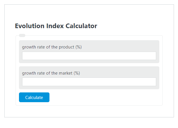 evolution index calculator