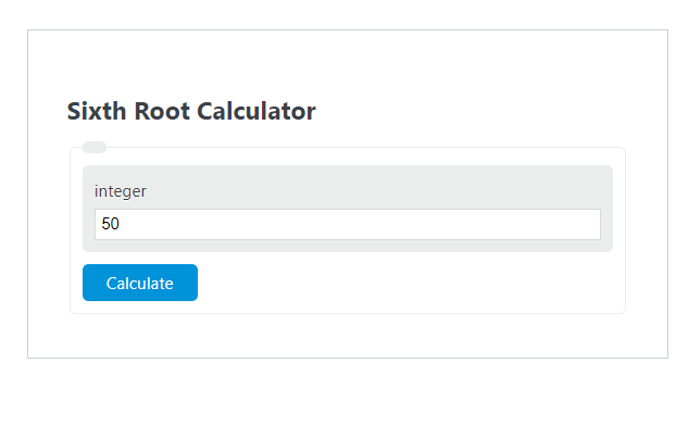 sixth root calculator