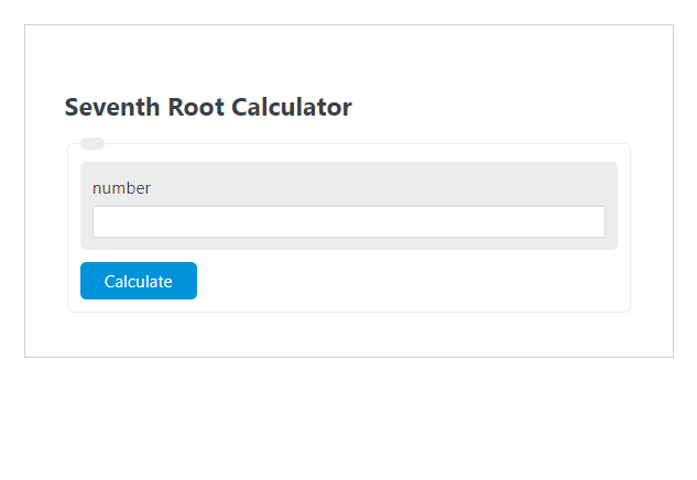 seventh root calculator