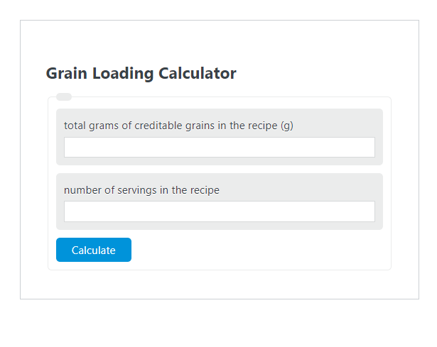 grain loading calculator