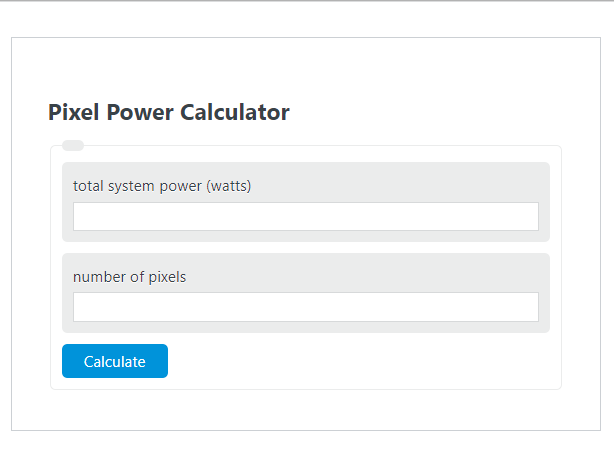 pixel power calculator