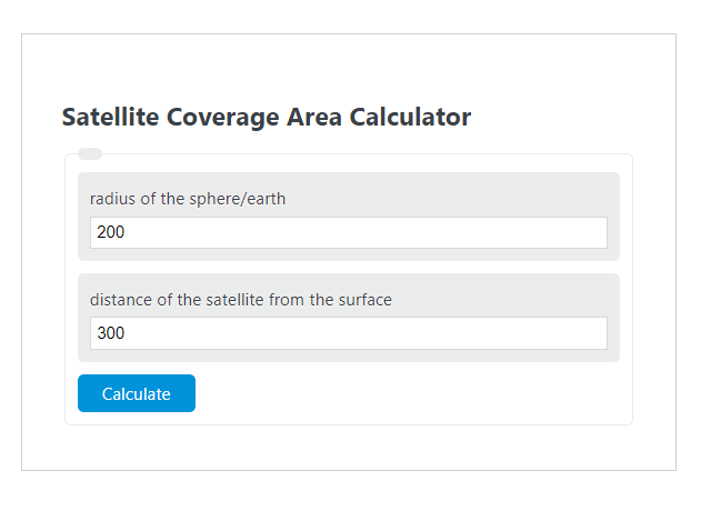 satellite coverage area calculator