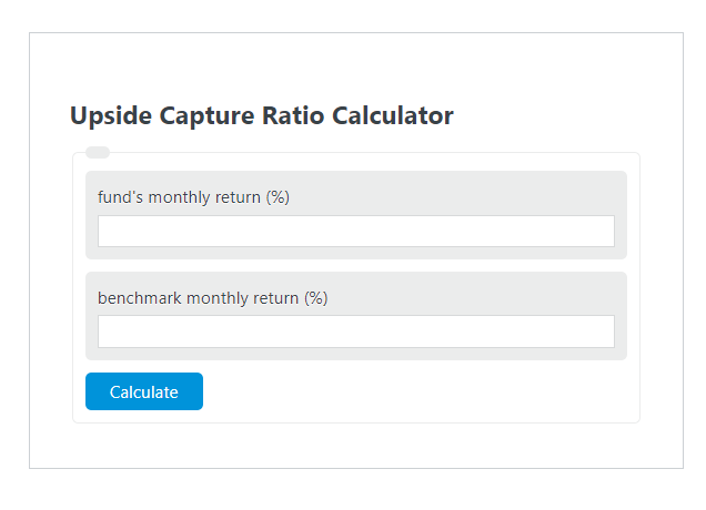 upside capture ratio calculator