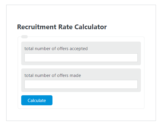 recruitment rate calculator